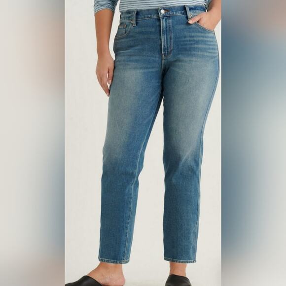 Lucky Brand Mid-Rise Authentic Straight Leg Medium Wash Cotton Denim Jeans 12/31 - Picture 11 of 16